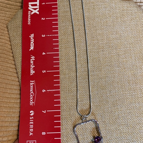 Artisan made sterling pendant with 2 carat plus amethyst stone. - Picture 10 of 11